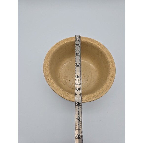 Vintage RRP Roseville Pottery 6" Dog Pet Dish Crock Glazed Feeder Bowl #250-5" - Picture 9 of 10